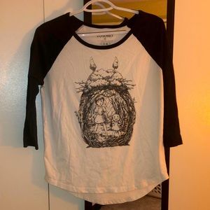 Black and White Long Sleeve Tee